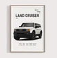 Cuadro Camioneta Toyota Land Cruiser + Marco - Miniatura 2