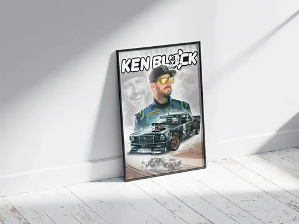 Cuadros De Ken Block El Legado Del Maestro Drift + Marco 2