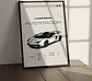 Cuadro Auto Lamborghini Aventador Roadster Deportivo + Marco - Miniatura 1