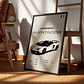 Cuadro Auto Lamborghini Aventador Roadster Deportivo + Marco - Miniatura 2