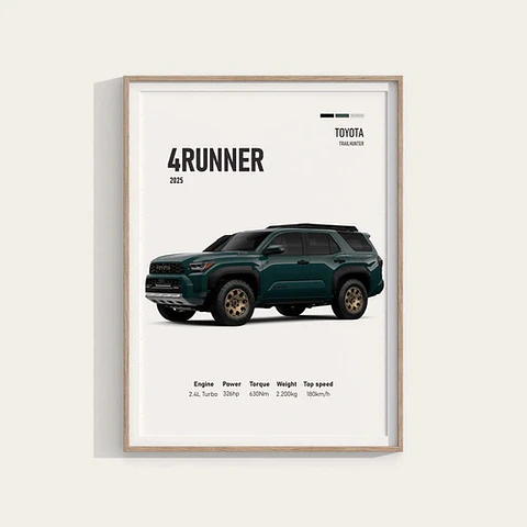 Cuadro Camioneta 4runner Trailhunter + Marco