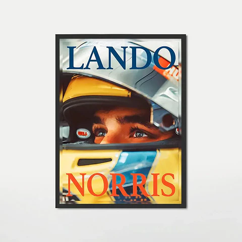 Cuadros De Lando Norris 4 Campeón 2025-6 Mclaren F1 + Marco