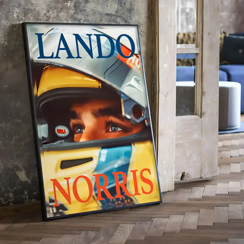Cuadros De Lando Norris 4 Campeón 2025-6 Mclaren F1 + Marco 5