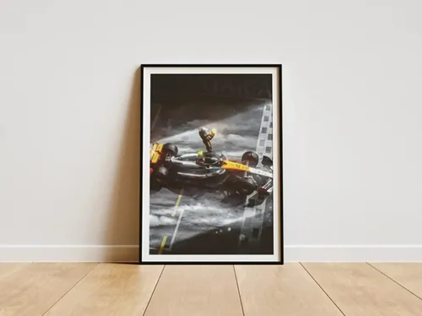 Cuadros De Lando Norris 4 Campeón 2025-6 Mclaren F1 + Marco 6