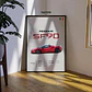 Cuadro Auto Ferrari Sf90 Deportivo + Marco - Miniatura 3