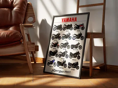 Cuadro Motos Colección Yamaha Deportivo + Marco