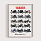 Cuadro Motos Colección Yamaha Deportivo + Marco - Miniatura 2