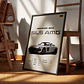 Cuadro Auto Mercedes Benz Sls Amg Deportivo + Marco - Miniatura 1