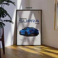 Cuadro Auto Toyota Supra Mk5  Deportivo + Marco - Miniatura 2