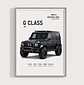 Cuadro Camioneta Mercedes-benz G-class Negro + Marco - Miniatura 2