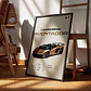 Cuadro Auto Lamborghini Aventador Dorado Deportivo + Marco - Miniatura 2