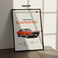 Cuadro Auto 1968 Chevrolet Camaro Ss Deportivo + Marco - Miniatura 2