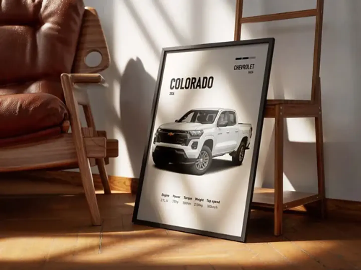 Cuadro Camioneta 2026 Chevy Colorado + Marco 3