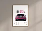 Cuadros Pink Porsche 911 Rosa Deportivo + Marco Negro - Miniatura 4