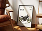 Cuadros De Modelos Motos Yamaha + Marco Negro - Miniatura 4