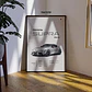Cuadro Auto Toyota Supra Mk5 Gris Deportivo + Marco - Miniatura 3