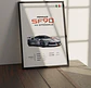 Cuadro Auto Ferrari Sf90 Xx Stradale Deportivo + Marco - Miniatura 1