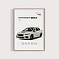 Cuadro Auto 2015 Subaru Wrx Deportivo + Marco - Miniatura 1