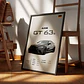 Cuadro Auto Mercedes Amg Gt 63s Deportivo + Marco - Miniatura 1