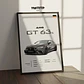 Cuadro Auto Mercedes Amg Gt 63s Deportivo + Marco - Miniatura 2