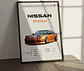 Cuadro Auto Nissan 240sx Deportivo + Marco - Miniatura 1