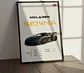 Cuadro Auto Mclaren Senna Supercar  Deportivo + Marco - Miniatura 1