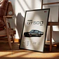 Cuadro Auto Ford Mustang Shelby Gt 500 Cr Deportivo + Marco - Miniatura 2
