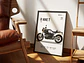 Cuadro Bmw R Nine T Deportivo + Marco Negro - Miniatura 1
