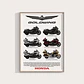 Cuadro Motos Honda Gold Wing Coleccion Deportivo + Marco - Miniatura 3