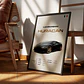 Cuadro Auto Lamborghini Huracán Deportivo + Marco - Miniatura 2