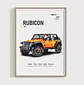 Cuadro Jeep Wrangler Rubicon Deportivo + Marco - Miniatura 2