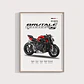 Cuadro Mv Agusta Brutale 1000 Rs Deportivo  + Marco - Miniatura 1