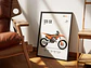 Cuadro Ktm 125 Sx 2025  Deportivo + Marco Negro - Miniatura 1