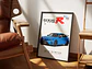 Cuadro Auto 2025 Honda Civic Type R Deportivo + Marco Negro - Miniatura 1