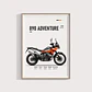 Cuadros De Modelos Motos Ktm Duke + Marco Negro - Miniatura 3