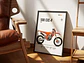 Cuadros De Modelos Motos Ktm Duke + Marco Negro - Miniatura 8