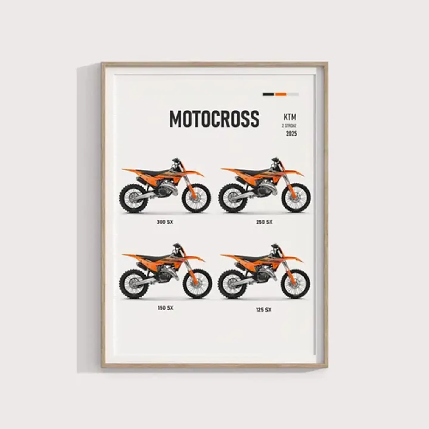 Cuadros De Modelos Motos Ktm Duke + Marco Negro 15