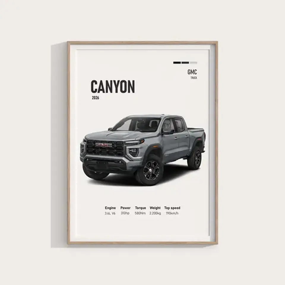 Cuadro 2026 Gmc Canyon Deportivo + Marco 1