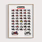 Cuadro Moto Honda Cbr Evolución + Marco Negro - Miniatura 2