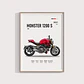 Cuadro Moto Ducati Monster 1200 S Deportivo + Marco - Miniatura 2
