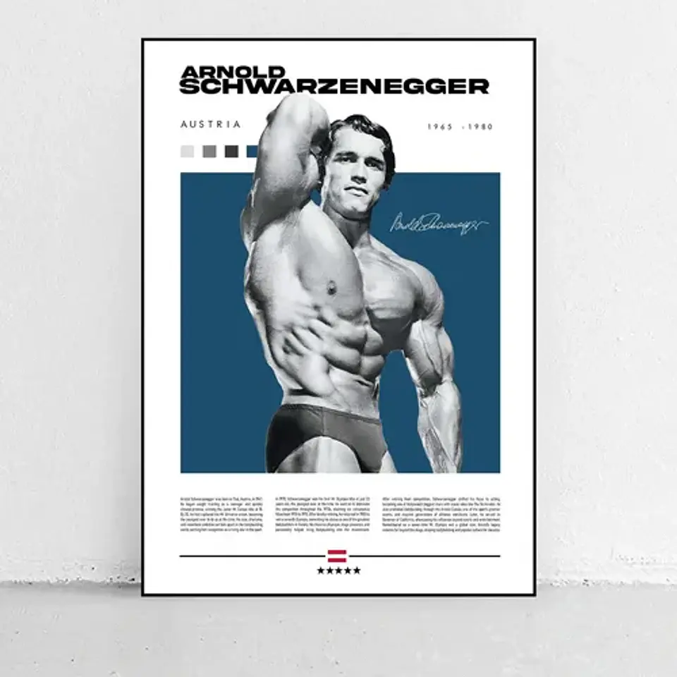 6 Cuadros De Culturistas Mr. Olympia Coleman, Arnold, Chris 3