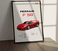 Cuadro Auto Ferrari F50 Deportivo + Marco - Miniatura 1