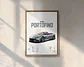 Cuadro Auto Ferrari Portofino M Deportivo + Marco Negro - Miniatura 1