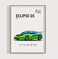 Cuadro Mitsubishi Eclipse Gs Fast & Furious  + Marco - Miniatura 1