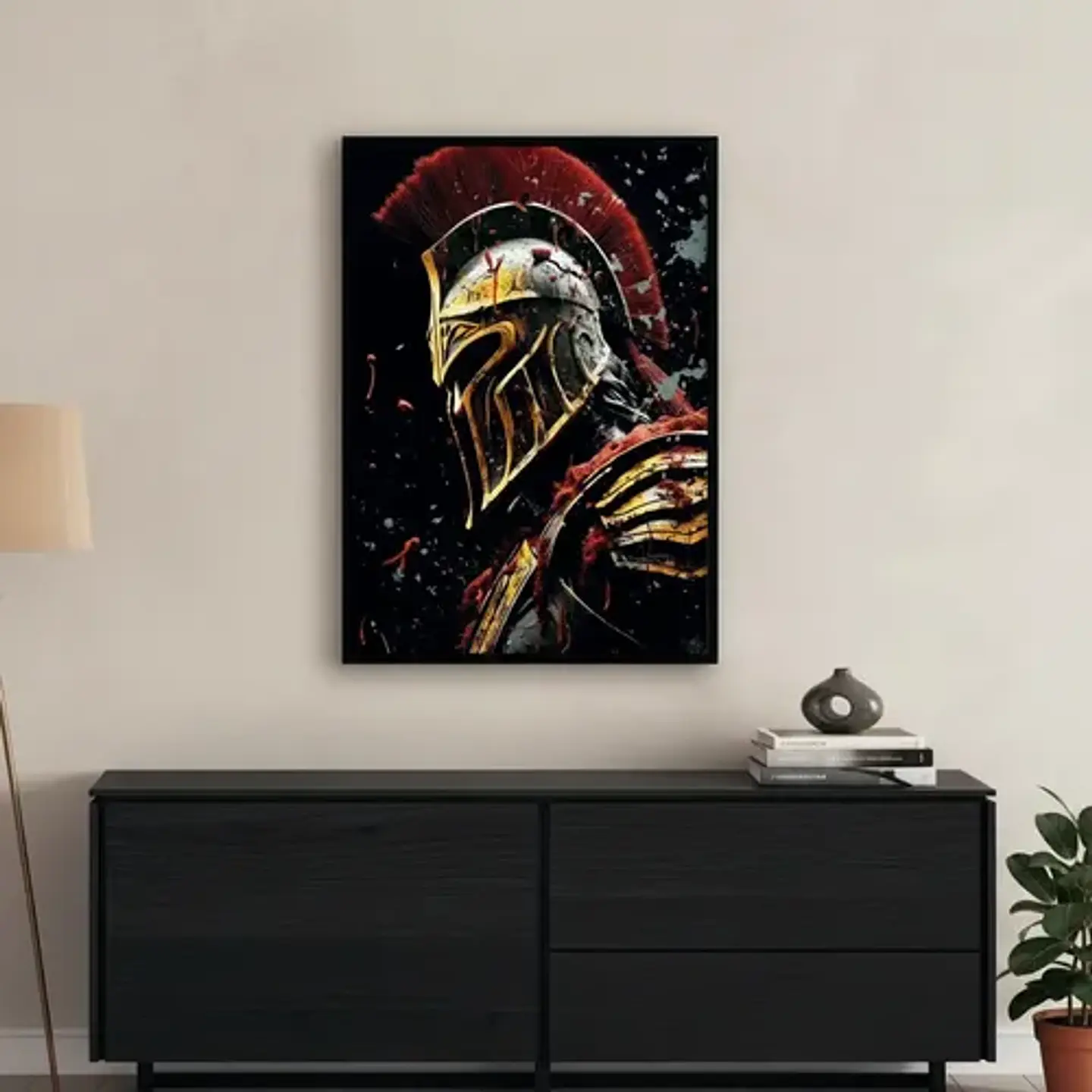 6 Cuadros Espartanos Guerrero Estilo Decoración Tendencia 3