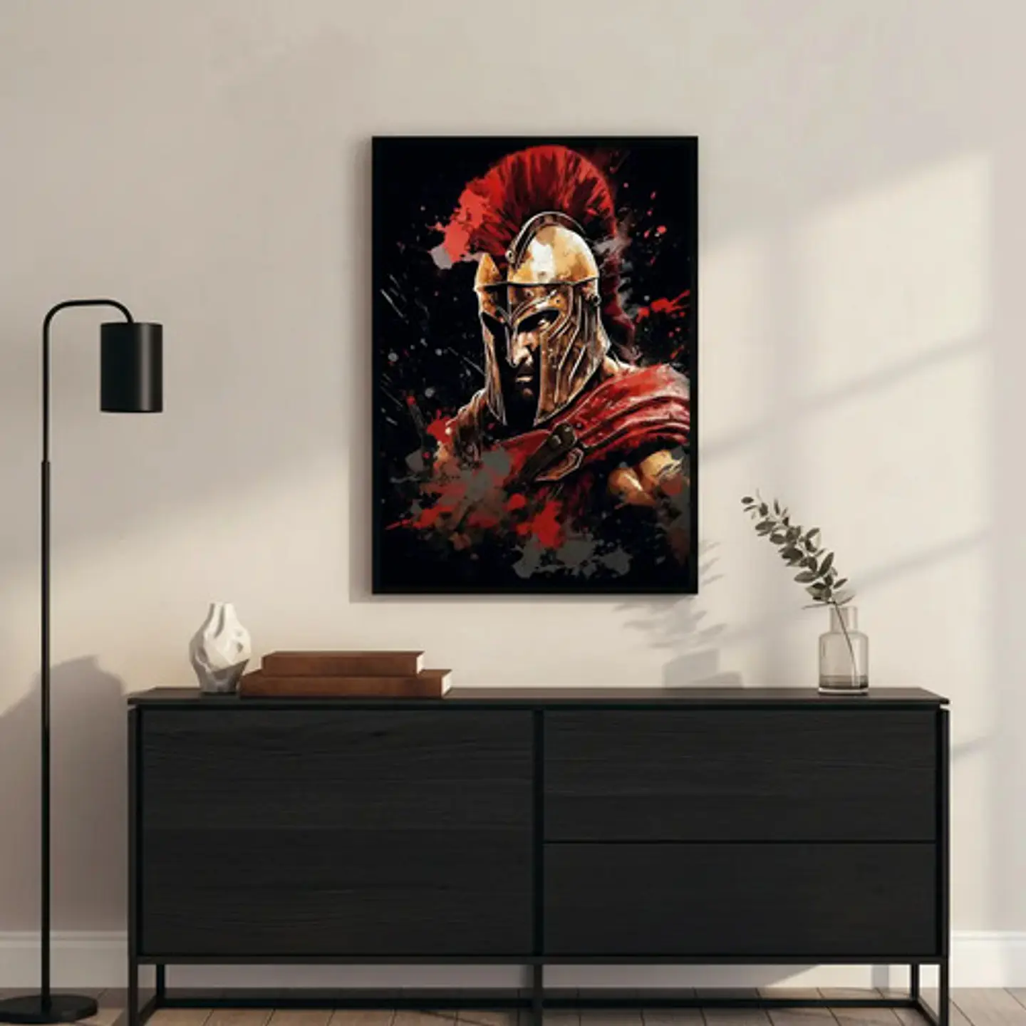 6 Cuadros Espartanos Guerrero Estilo Decoración Tendencia 4