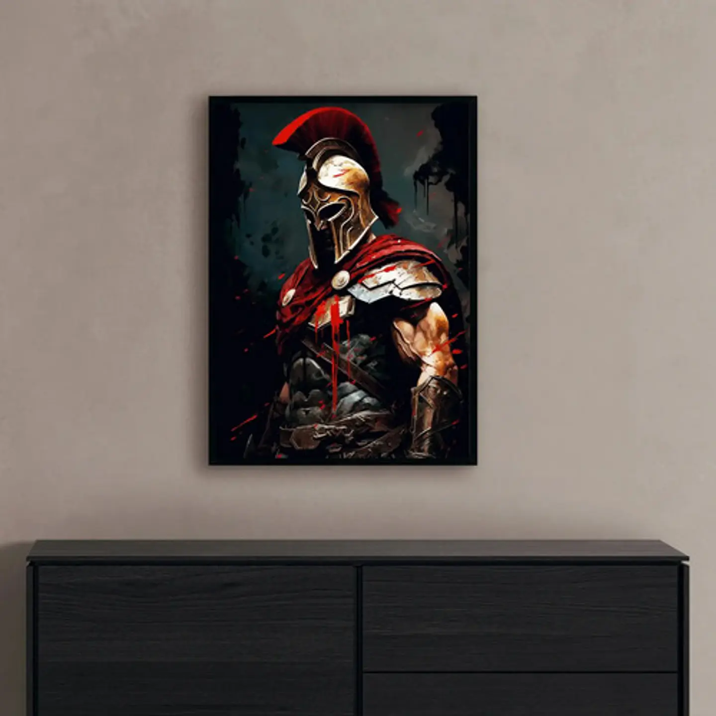 6 Cuadros Espartanos Guerrero Estilo Decoración Tendencia 5