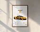 Cuadro Auto Mclaren P1  Deportivo + Marco Negro - Miniatura 3