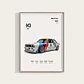 Cuadro 1990 Bmw M3 E30 Deportivo  + Marco - Miniatura 1