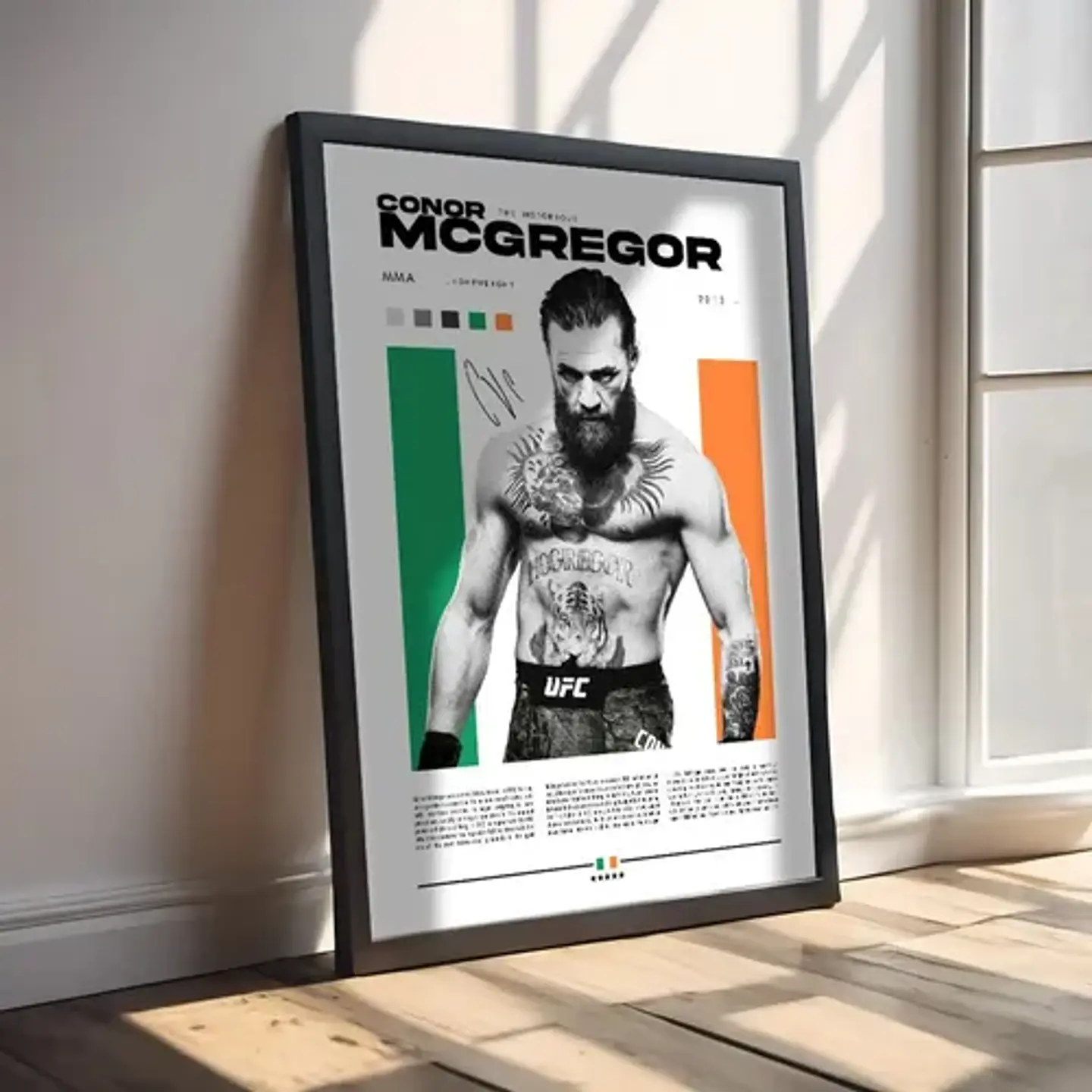 Cuadro Conor Mcgregor Peleador Artes Marciales Ufc + Marco 2
